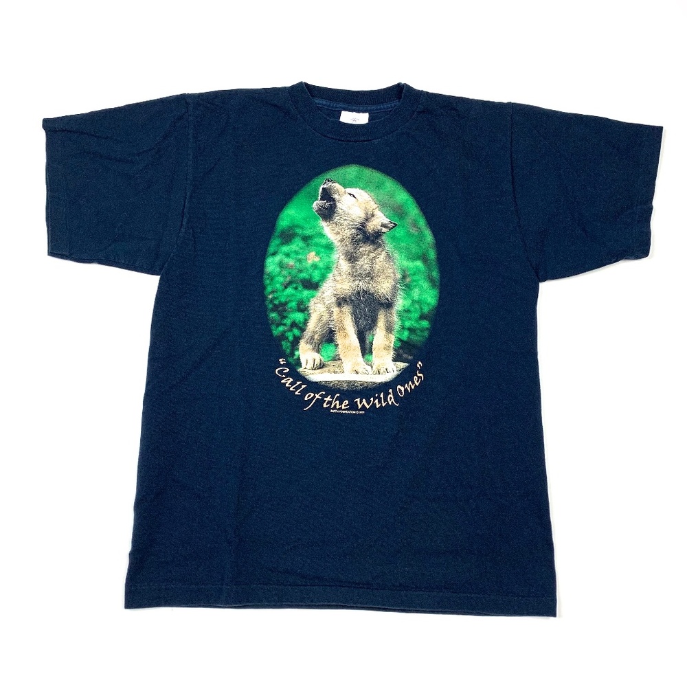 2001 Alore Retro Earth Foundation Wolf T-Shirt